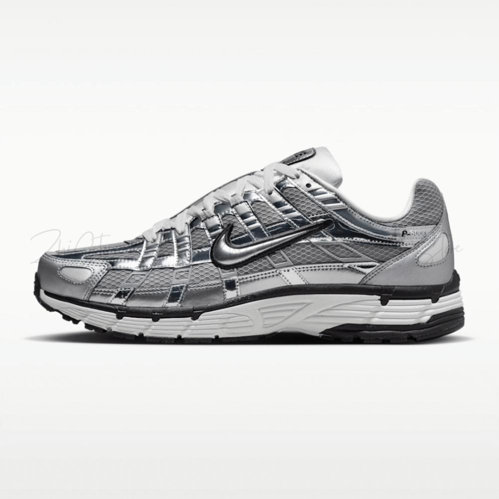 1 【零碼出清|售出不退換】Nike P-6000 復古老爹鞋 Y2K 黑灰銀 金屬液體銀 慢跑鞋 CN0149-001