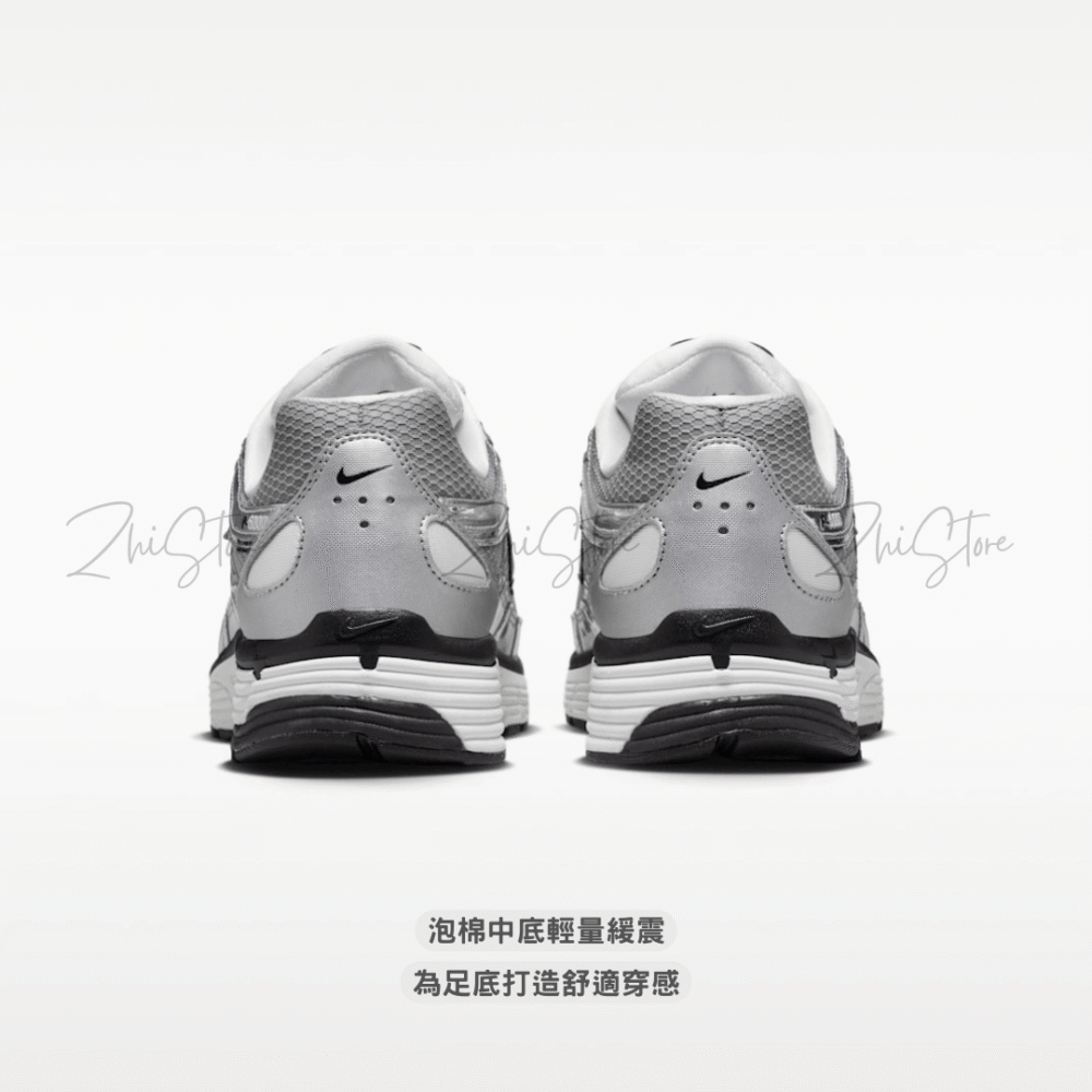 4 【零碼出清|售出不退換】Nike P-6000 復古老爹鞋 Y2K 黑灰銀 金屬液體銀 慢跑鞋 CN0149-001