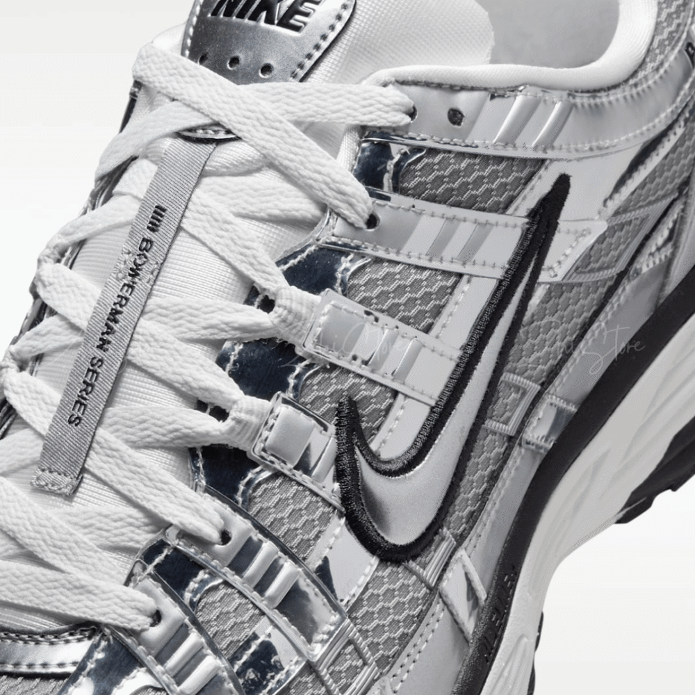 5 【零碼出清|售出不退換】Nike P-6000 復古老爹鞋 Y2K 黑灰銀 金屬液體銀 慢跑鞋 CN0149-001