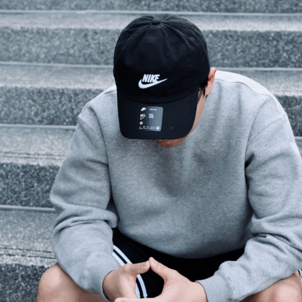 Nike Club Futura Cap 刺繡 老帽 帽子 遮陽帽 黑色 FB5368-010