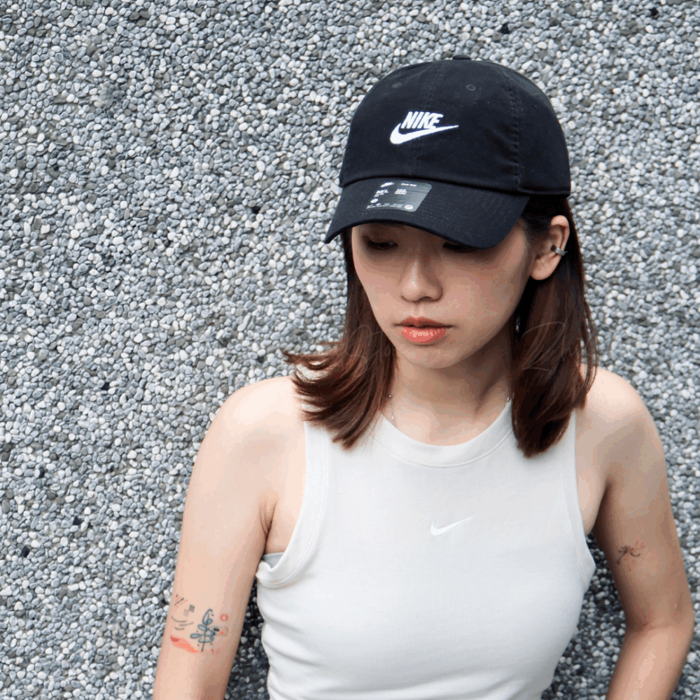 Nike Club Futura Cap 刺繡 老帽 帽子 遮陽帽 黑色 FB5368-010
