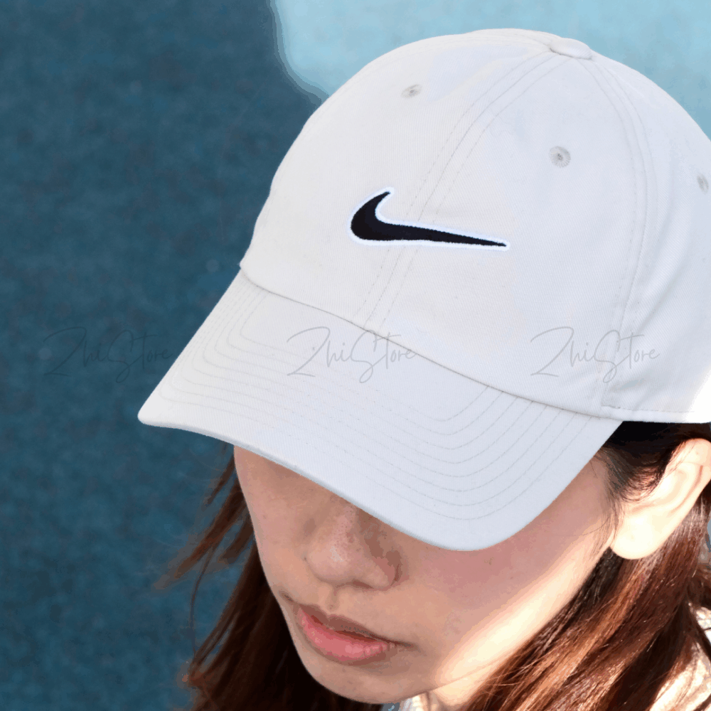 Nike Club Futura Cap 刺繡 老帽 帽子 遮陽帽 刺繡黑勾 燕麥色 FB5369-072