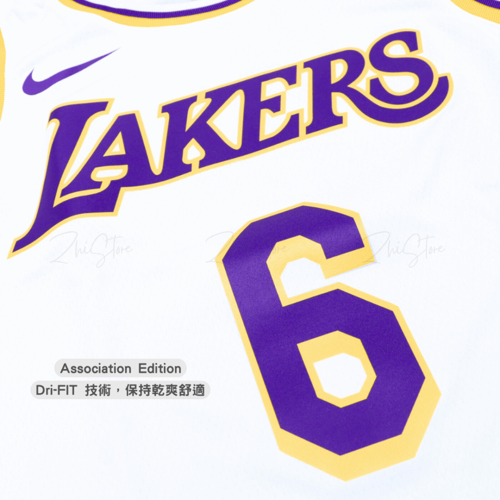 Nike NBA Lakers LeBron James 籃球 球衣 背心 籃球背心 洛杉磯 湖人隊 LBJ 白 紫 DN2081-100