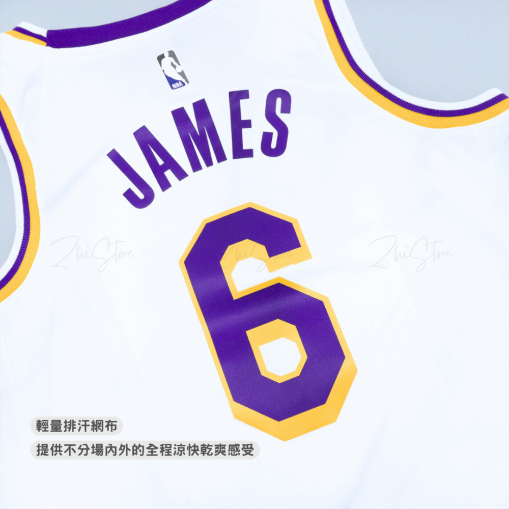 Nike NBA Lakers LeBron James 籃球 球衣 背心 籃球背心 洛杉磯 湖人隊 LBJ 白 紫 DN2081-100