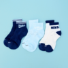 Nike Everyday Plus【3雙一組】復古 美式 毛圈布底 休閒中筒襪 中筒襪 深藍色 奶油白色 水藍色 HJ9340-902