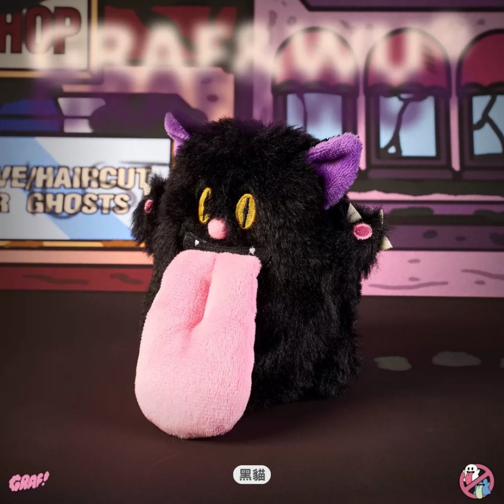 131 GRAF&WU 迷你版 可愛鬼 恐怖系列 黑貓 蝙蝠 驚聲尖叫 玩偶 公仔 吊飾 鑰匙圈