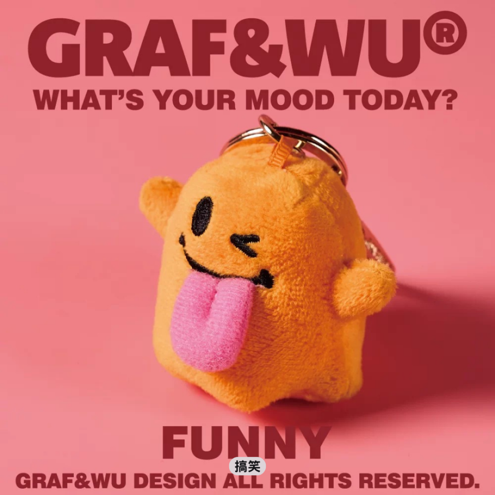 GRAF&WU 迷你版 可愛鬼 心情系列 玩偶 公仔 吊飾 鑰匙圈