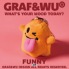 GRAF&WU 迷你版 可愛鬼 心情系列 玩偶 公仔 吊飾 鑰匙圈