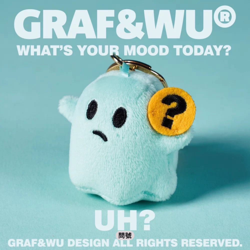GRAF&WU 迷你版 可愛鬼 心情系列 玩偶 公仔 吊飾 鑰匙圈