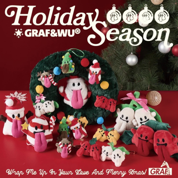 GRAF&WU 迷你版 可愛鬼 聖誕系列 麋鹿 雪人 玩偶 公仔 吊飾 鑰匙圈