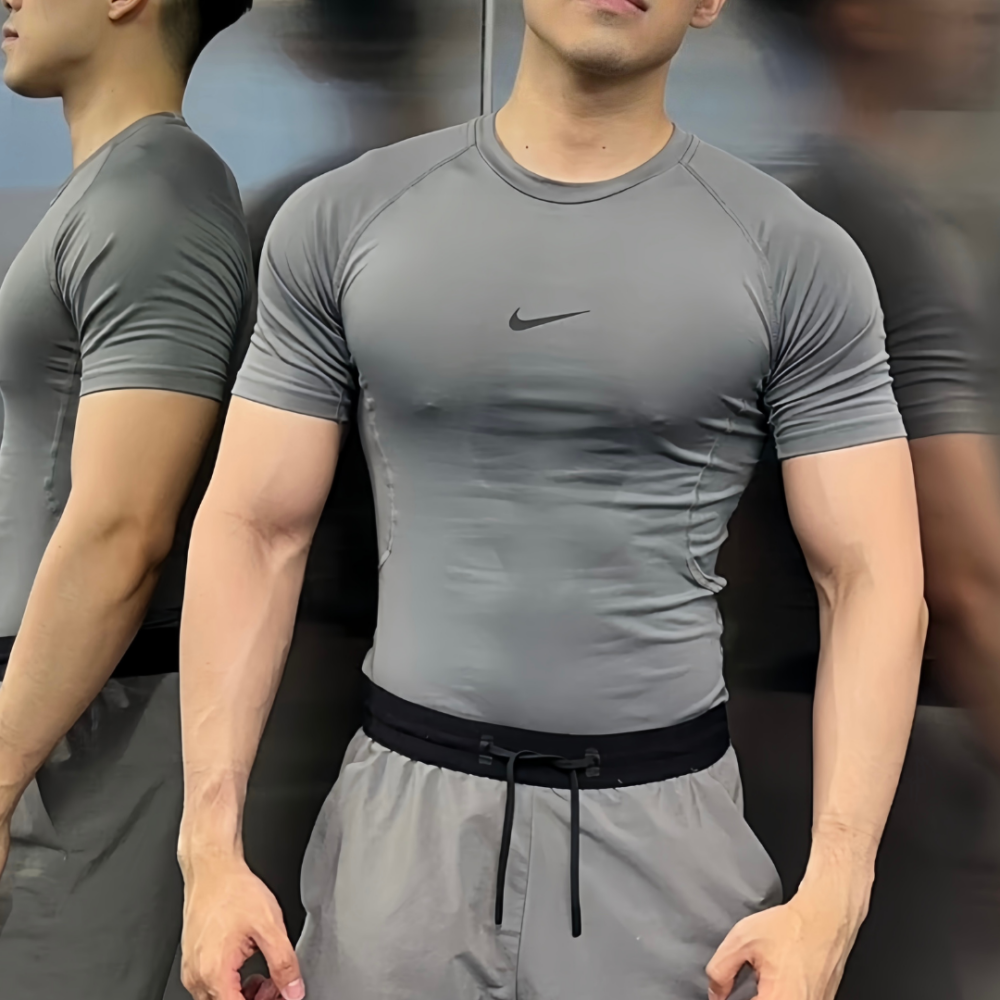 Nike Pro Dri-FIT 男款 緊身運動短袖上衣 運動束衣 健身衣 緊身衣 運動上衣 排汗短T 灰色 FB7933-084