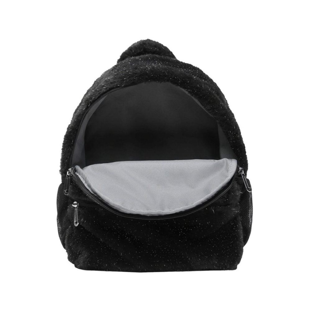 Nike Faux Fur 人造皮草 毛絨 後背包 金蔥 黑色 迷你後背包 絨毛包 FZ1330-010