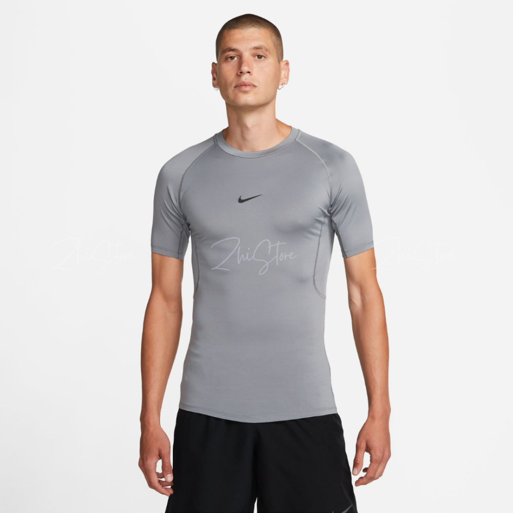 Nike Pro Dri-FIT 男款 緊身運動短袖上衣 運動束衣 健身衣 緊身衣 運動上衣 排汗短T 灰色 FB7933-084