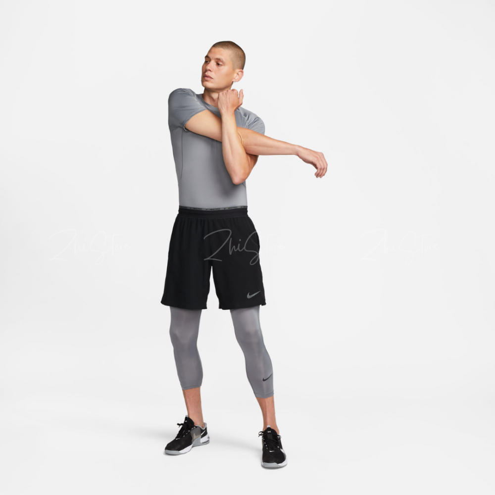 Nike Pro Dri-FIT 男款 緊身運動短袖上衣 運動束衣 健身衣 緊身衣 運動上衣 排汗短T 灰色 FB7933-084