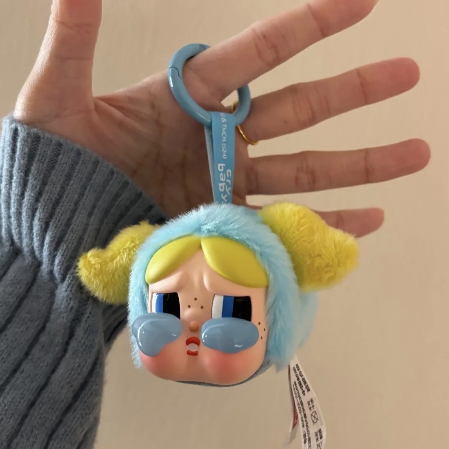 【拆盒｜未拆袋｜確認款】POP MART 泡泡瑪特 CRYBABY 飛天小女警 搪膠臉毛絨盲盒 公仔 收藏 吊飾