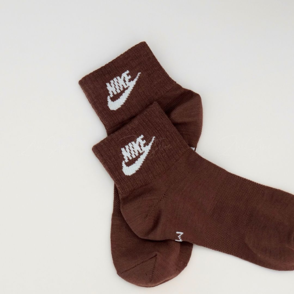 Nike Everyday Essential【3雙一組】薄款 中筒襪 襪子 休閒襪 象牙白 卡其色 棕色 DX5074-904
