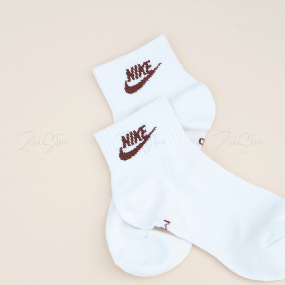 Nike Everyday Essential【3雙一組】薄款 中筒襪 襪子 休閒襪 象牙白 卡其色 棕色 DX5074-904