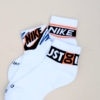 Nike Plus【3雙一組】美式 白色 毛圈布底 中筒襪 襪子 休閒襪 HJ9378-901