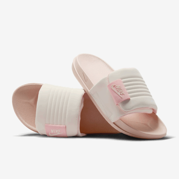 Nike Offcourt Slide 可調式 魔鬼氈 軟Q拖鞋 珊瑚粉 DV1033-104