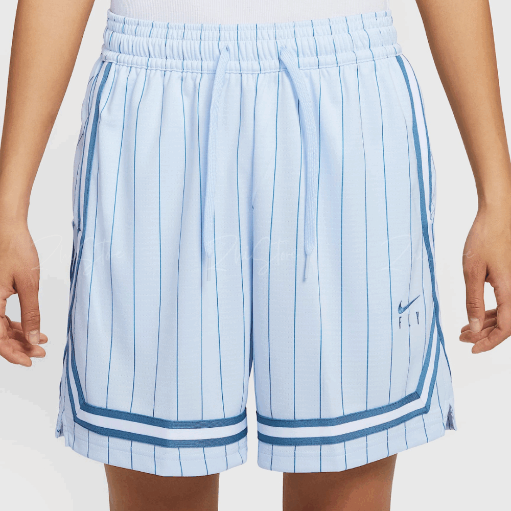 Nike Fly Crossover 女款 條紋 籃球短褲 運動短褲 水藍 FZ5511-423