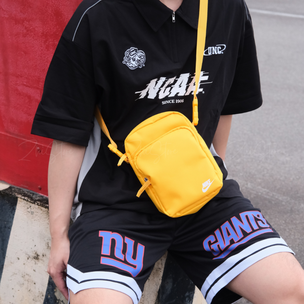 Nike Heritage Bag Total 90 側背小包 肩背小包 小方包 側背包 斜背包 肩背包 黑色 黃色 IH7551-010 DB0456-739