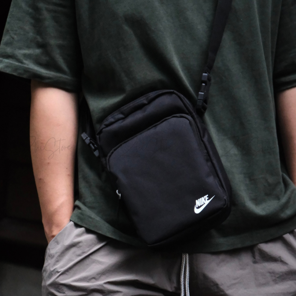 Nike Heritage Bag Total 90 側背小包 肩背小包 小方包 側背包 斜背包 肩背包 黑色 黃色 IH7551-010 DB0456-739