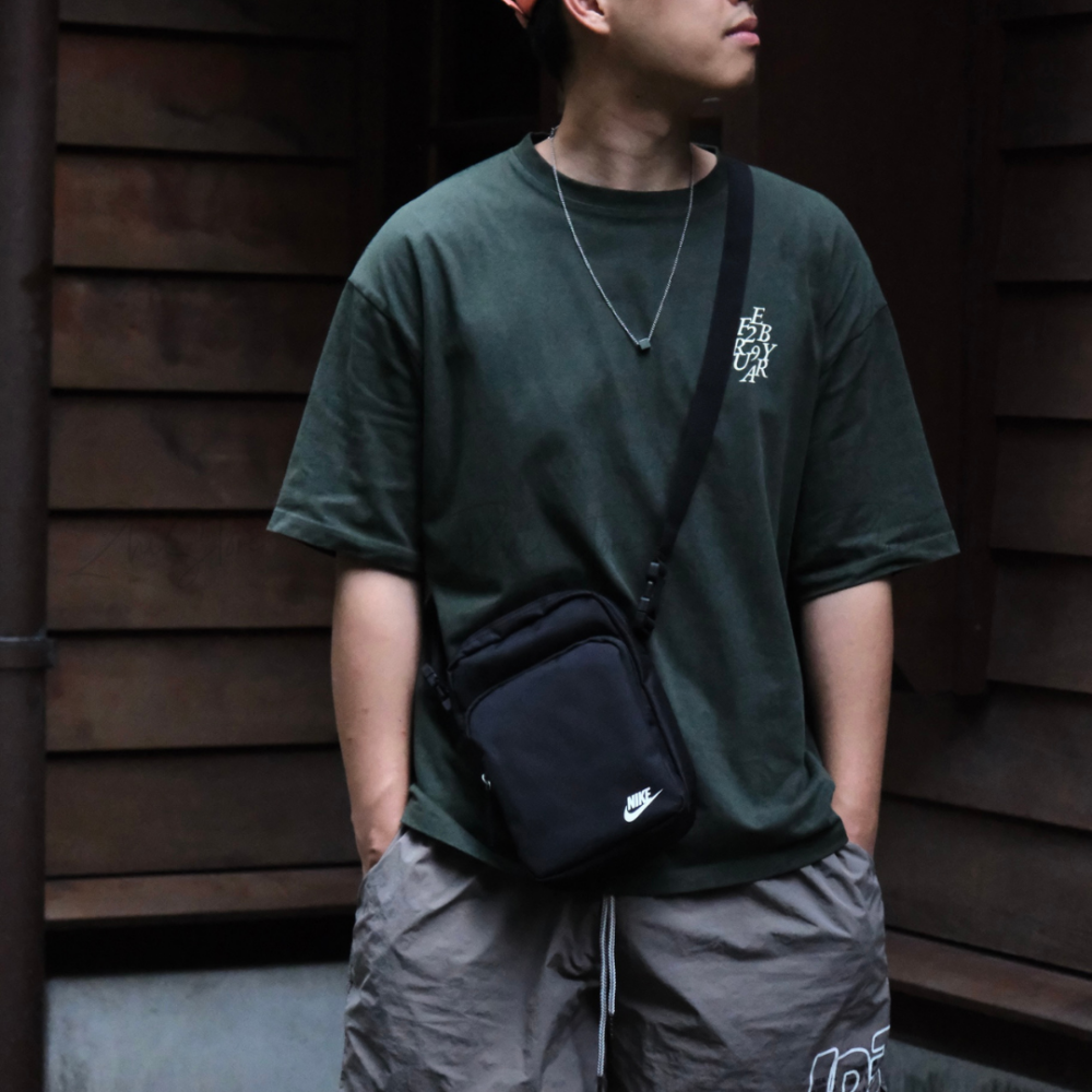 Nike Heritage Bag Total 90 側背小包 肩背小包 小方包 側背包 斜背包 肩背包 黑色 黃色 IH7551-010 DB0456-739