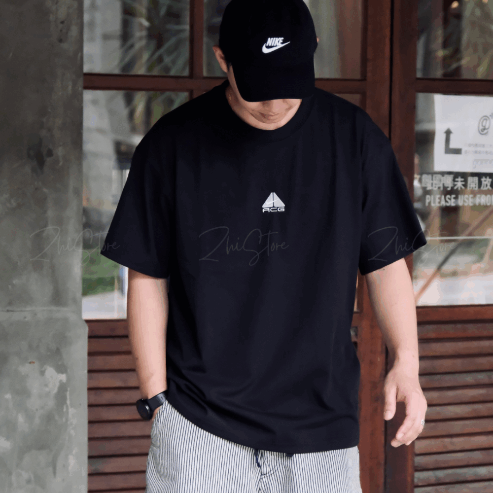 10 Nike ACG T-Shirt 復古 刺繡 短袖 上衣 t恤 美式上衣 黑色 DQ1816-011