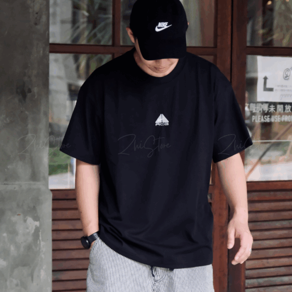 Nike ACG T-Shirt 復古 刺繡 短袖 上衣 t恤 美式上衣 黑色 DQ1816-011