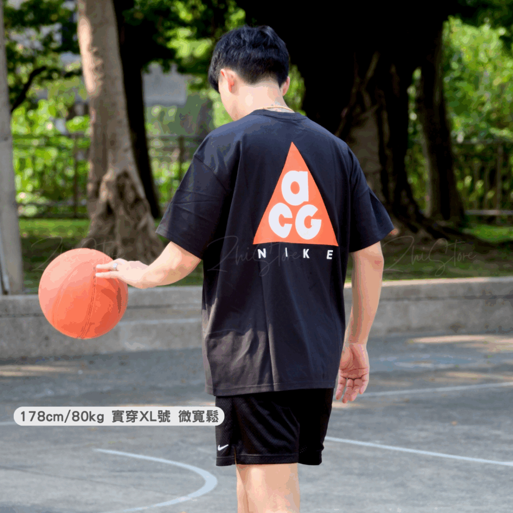 Nike ACG 寬鬆 重磅 大Logo 短袖上衣 t恤 美式上衣 短袖t恤 HJ0799-010