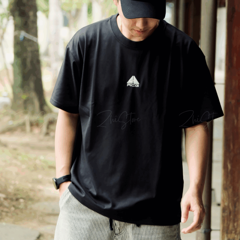 15 Nike ACG T-Shirt 復古 刺繡 短袖 上衣 t恤 美式上衣 黑色 DQ1816-011