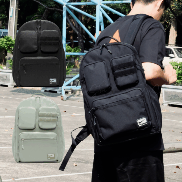 Nike Utility Power 大容量 後背包 背包 筆電包 運動包 健身包 黑色 煙燻綠 FN4120-010 FN4120-370