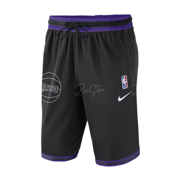 Nike Dri-FIT NBA 黑紫 湖人隊 籃球褲 短褲 籃球短褲 DZ3687-010