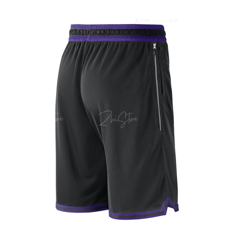Nike Dri-FIT NBA 黑紫 湖人隊 籃球褲 短褲 籃球短褲 DZ3687-010