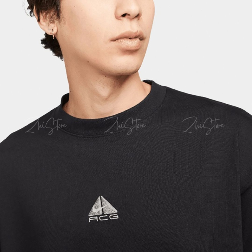 Nike ACG T-Shirt 復古 刺繡 短袖 上衣 t恤 美式上衣 黑色 DQ1816-011