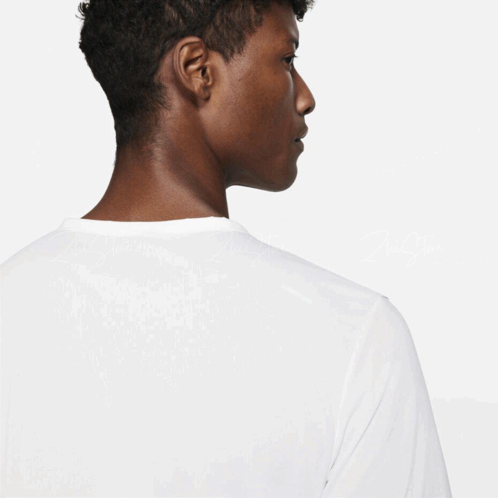 Nike Dri-FIT Rise 365 反光Logo 運動短袖上衣 排汗上衣 排汗衣 透氣 慢跑 白色 CZ9185-100