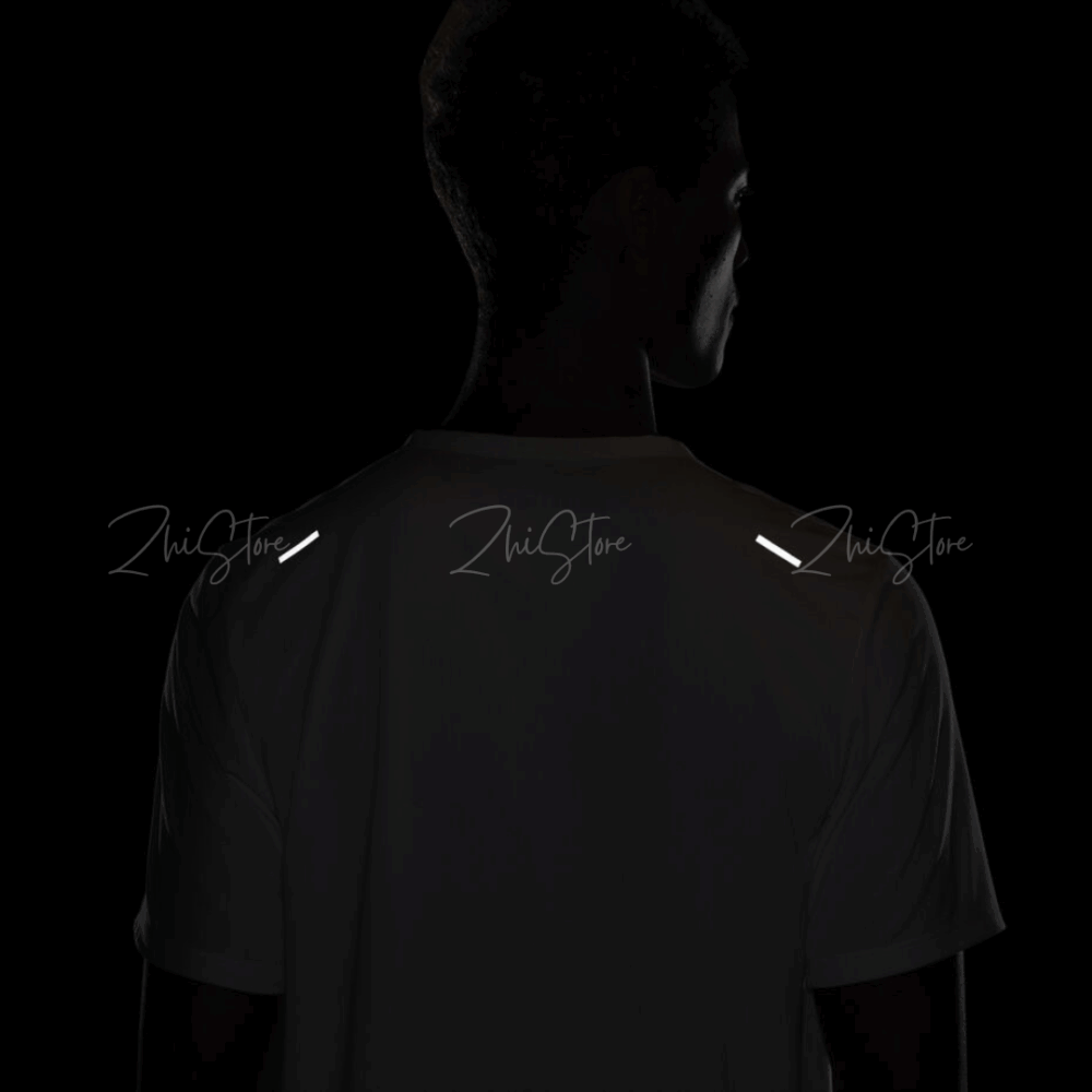 Nike Dri-FIT Rise 365 反光Logo 運動短袖上衣 排汗上衣 排汗衣 透氣 慢跑 白色 CZ9185-100