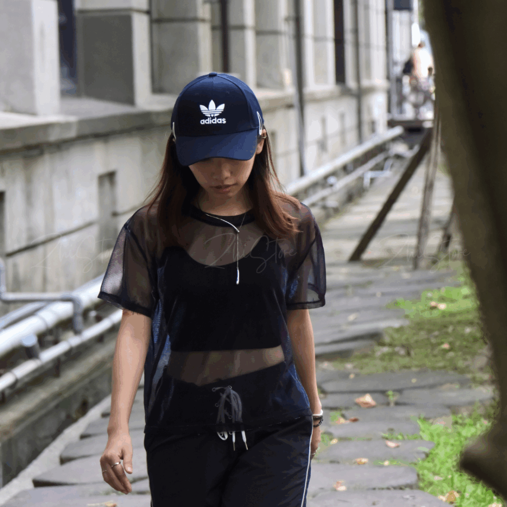 9 adidas originals 三葉草 刺繡 Logo 棒球帽 老帽 帽子 深藍色 DV0174