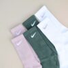101 Nike Everyday Plus【3雙一組】薄底 長襪 休閒襪 襪子 丁香紫 深孔雀綠 白紫 SX6891-909
