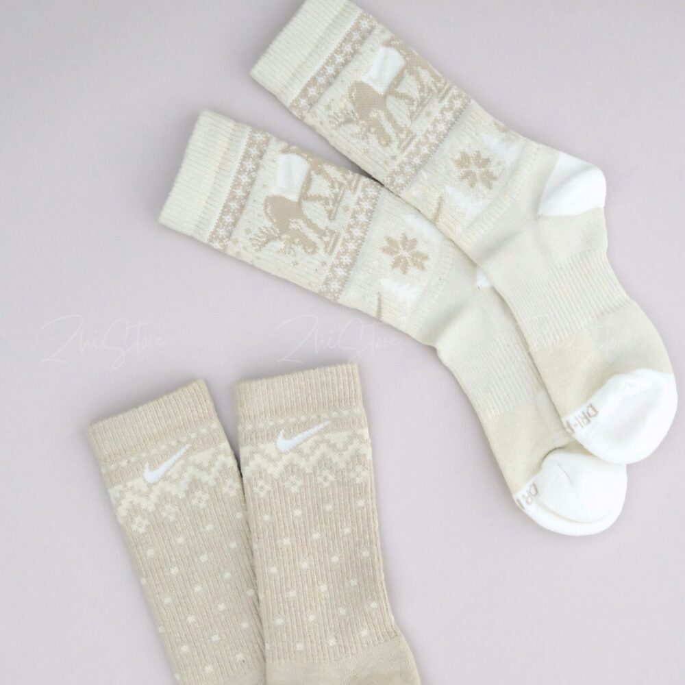 11 Nike Plus【2雙】奶茶色 綠色 長襪 襪子 聖誕節 耶誕節 HV6939-902 HV6939-901