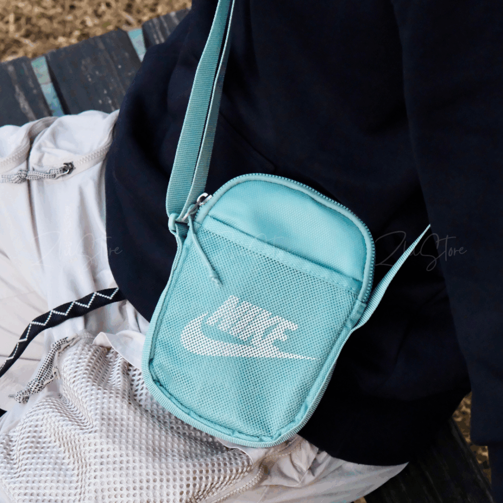 Nike Heritage 斜背包 側背包 肩背包 包包 黑色 湖水綠 BA5871-010 BA5871-017