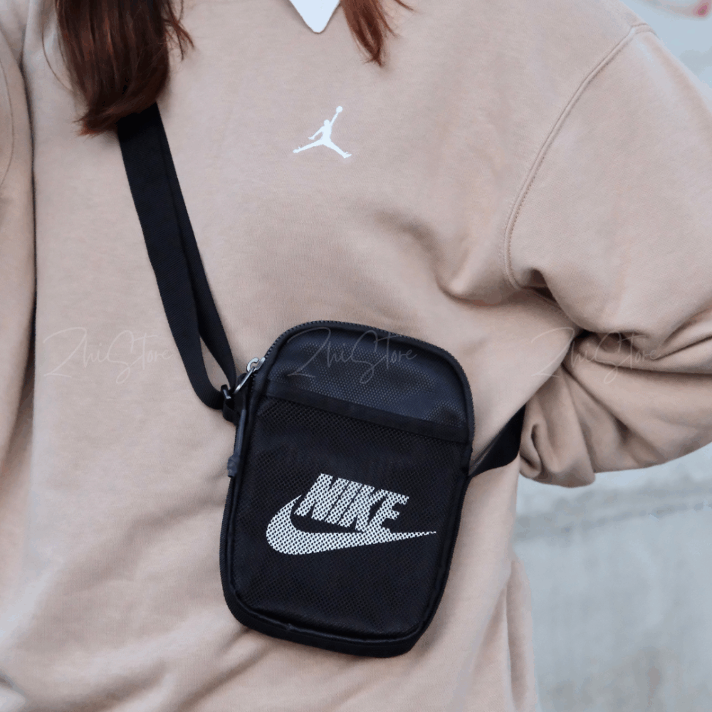 Nike Heritage 斜背包 側背包 肩背包 包包 黑色 湖水綠 BA5871-010 BA5871-017