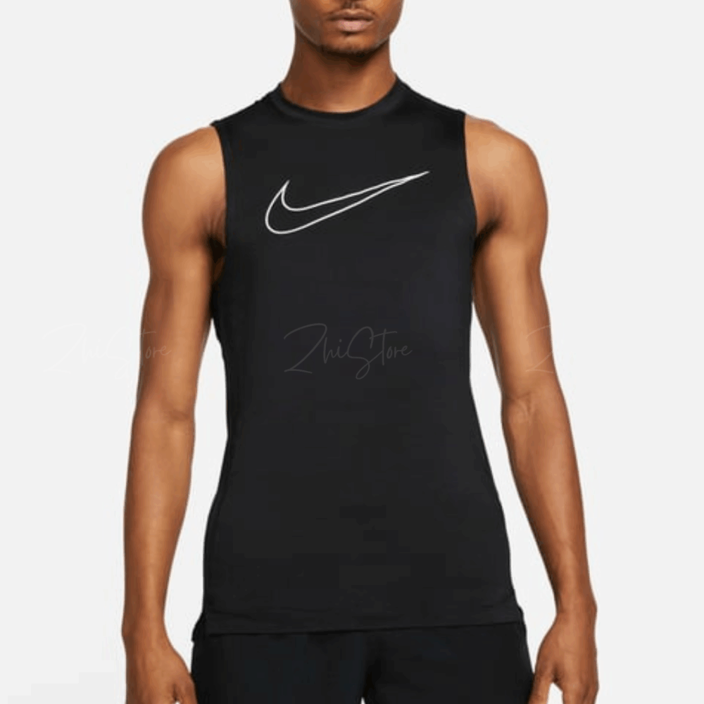 3 Nike Pro Dri-FIT 鏤空大勾 無袖運動背心 背心 健身背心 排汗 黑色 DD1989-010