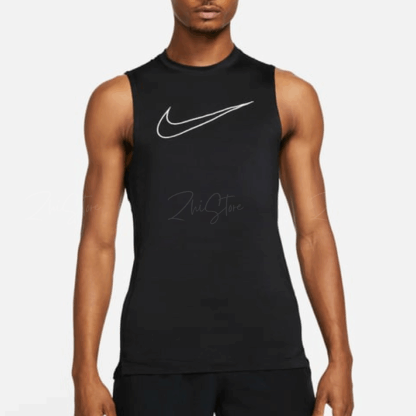 Nike Pro Dri-FIT 鏤空大勾 無袖運動背心 背心 健身背心 排汗 黑色 DD1989-010