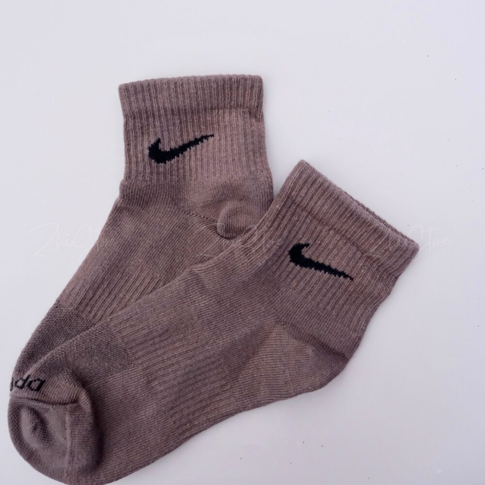 30 Nike Plus【3雙一組】薄款 中筒襪 襪子 休閒襪 沙棕色 棕紅色 可可棕 SX6893-911