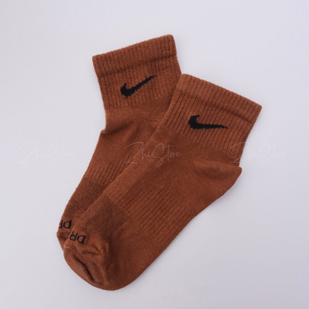 31 Nike Plus【3雙一組】薄款 中筒襪 襪子 休閒襪 沙棕色 棕紅色 可可棕 SX6893-911