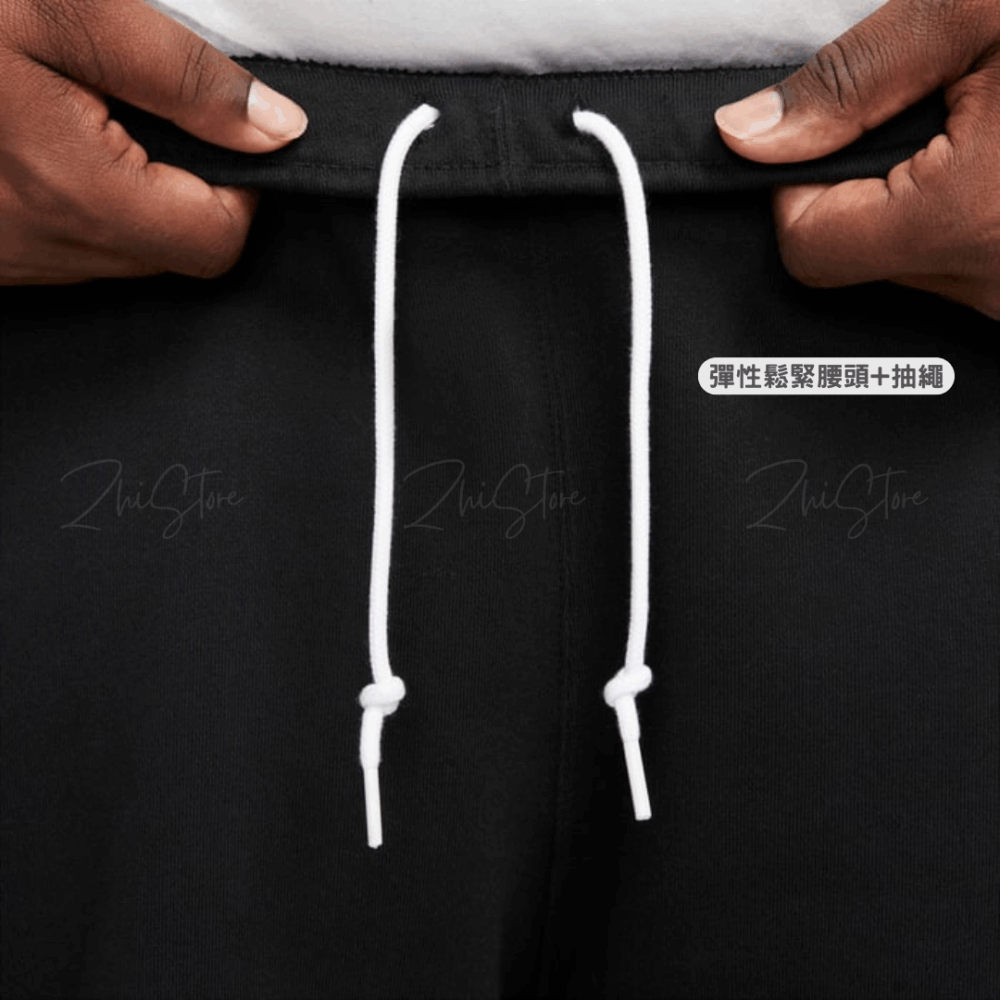 Nike Lab Solo Swoosh 刺繡小勾 重磅 內刷毛 抽繩棉長褲 長褲 棉褲 黑色 DX1365-010