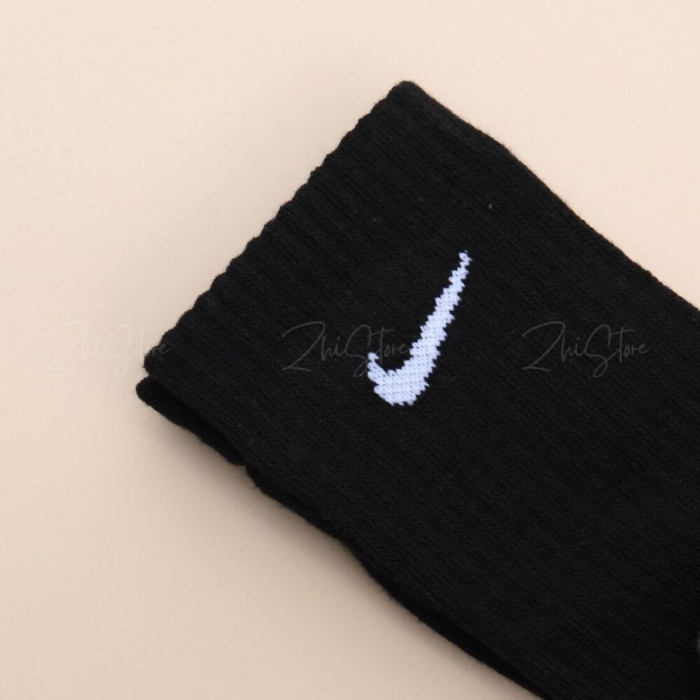 Nike Everyday Cushioned【3雙一組】毛圈布底 薄底 基本款 勾勾 黑色 長襪 襪子 SX7664-010 SX7676-010
