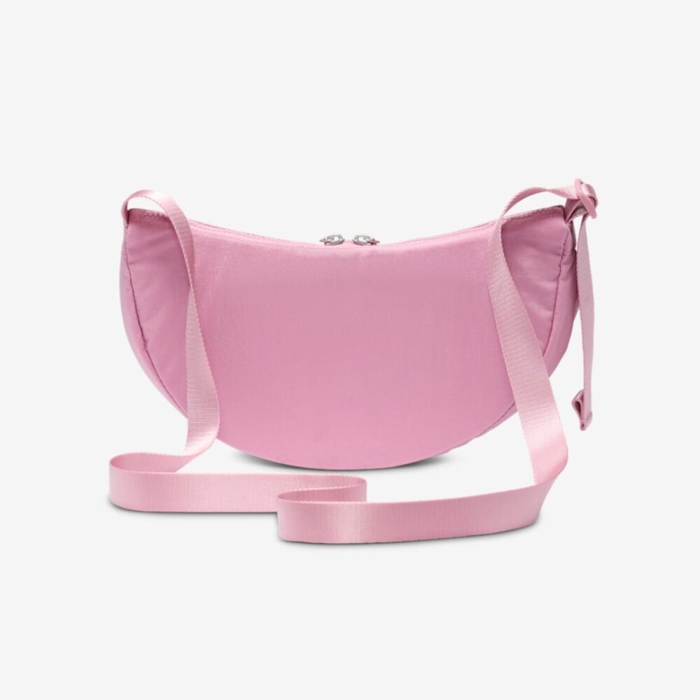 Nike Aura 輕量 半月包 側背包 肩背包 女包 小包 斜背包 包包 珊瑚粉 HQ4370-699