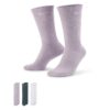 94 Nike Everyday Plus【3雙一組】薄底 長襪 休閒襪 襪子 丁香紫 深孔雀綠 白紫 SX6891-909